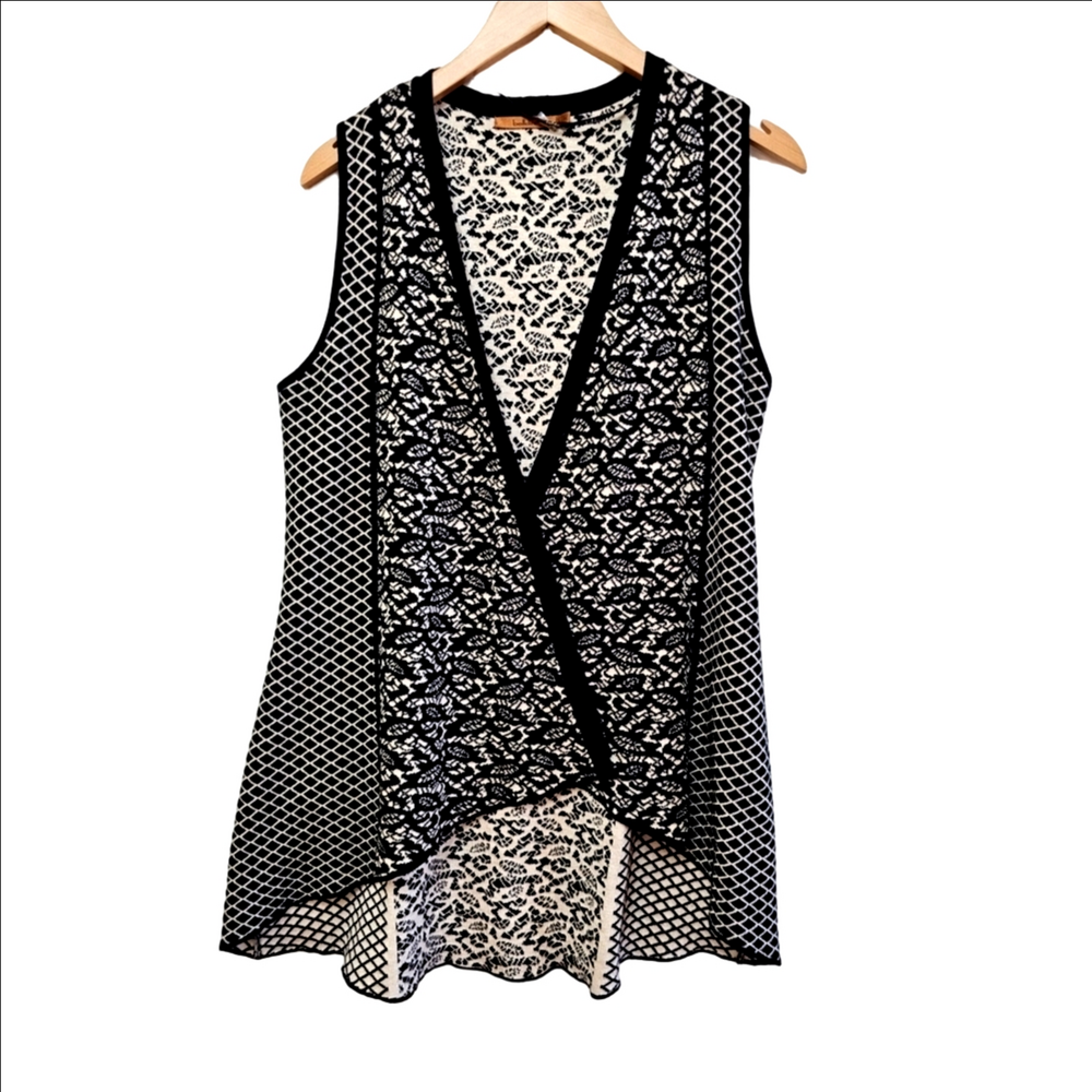 Long Open Sweater Vest